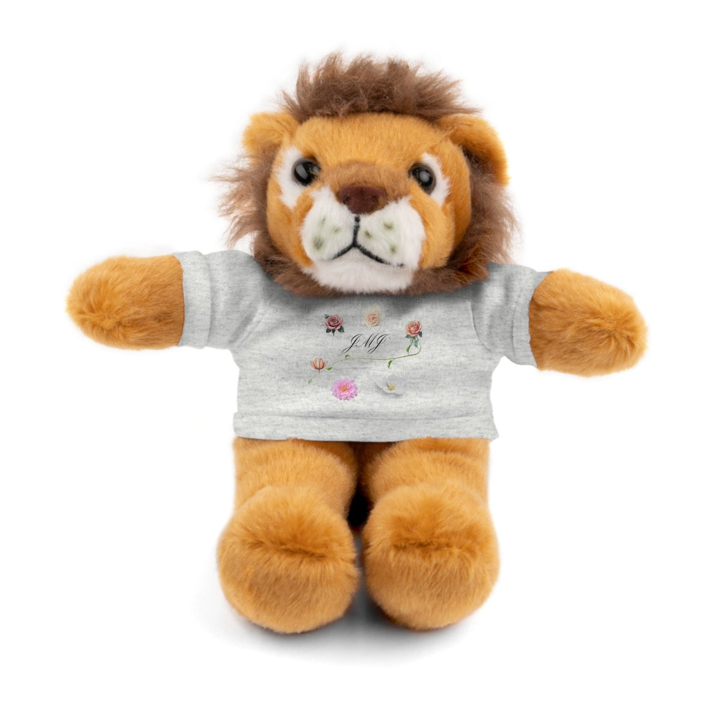 Adorable Stuffie with Catholic JMJ Tee, Stuffed Animals for Kids, Cute Plushies, Gifts for Children, Lovies for Kids 3+, Presents for Child