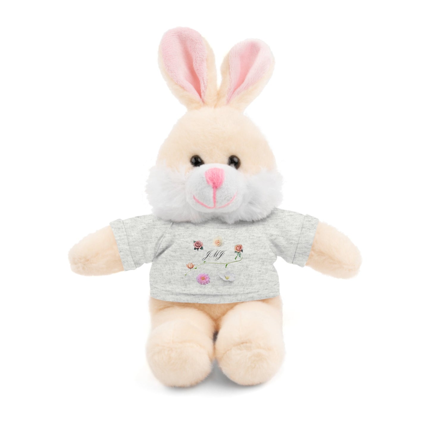 Adorable Stuffie with Catholic JMJ Tee, Stuffed Animals for Kids, Cute Plushies, Gifts for Children, Lovies for Kids 3+, Presents for Child