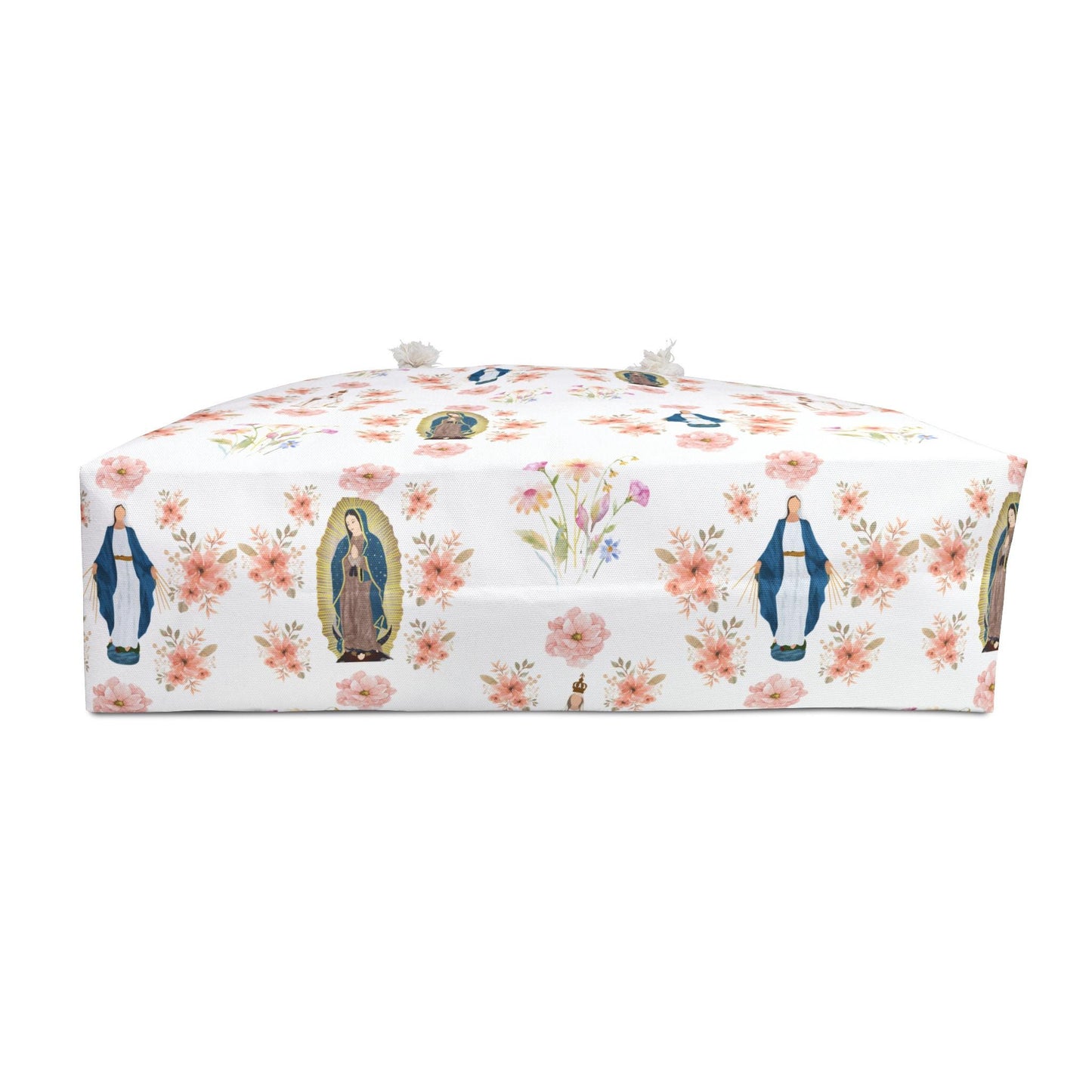 Marian Weekender Bag, Blessed Virgin Mary Travel Tote, Catholic Overnight Bag, Blessed Mother Duffle Bag, Catholic Weekend Bag
