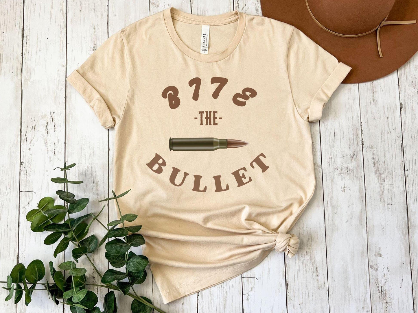 Bite the Bullet Unisex Tee, Funny Graphic Shirt, Humorous Sarcastic Bullet Pun Top, Joke Tee, Hilarious Gift Shirt, Casual Tee