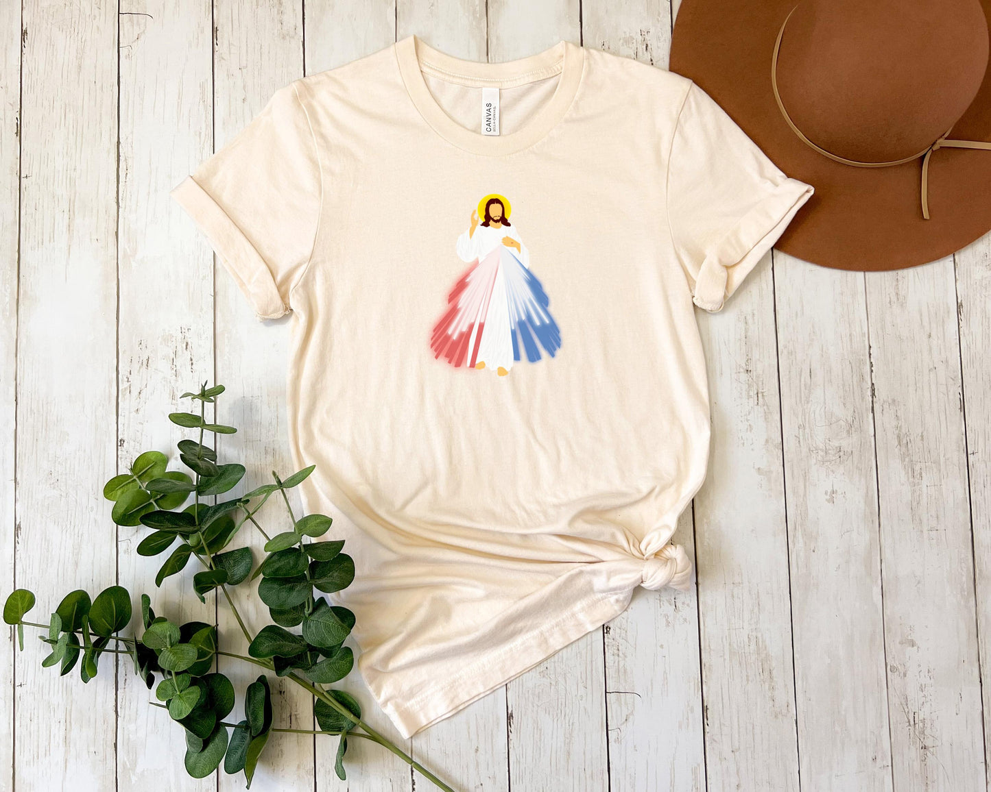 Divine Mercy T Shirt, Unisex Jersey Short Sleeve Tee, Jesus I Trust in You Tee, Catholic Shirt, Religious Clothing, Christian Apparel