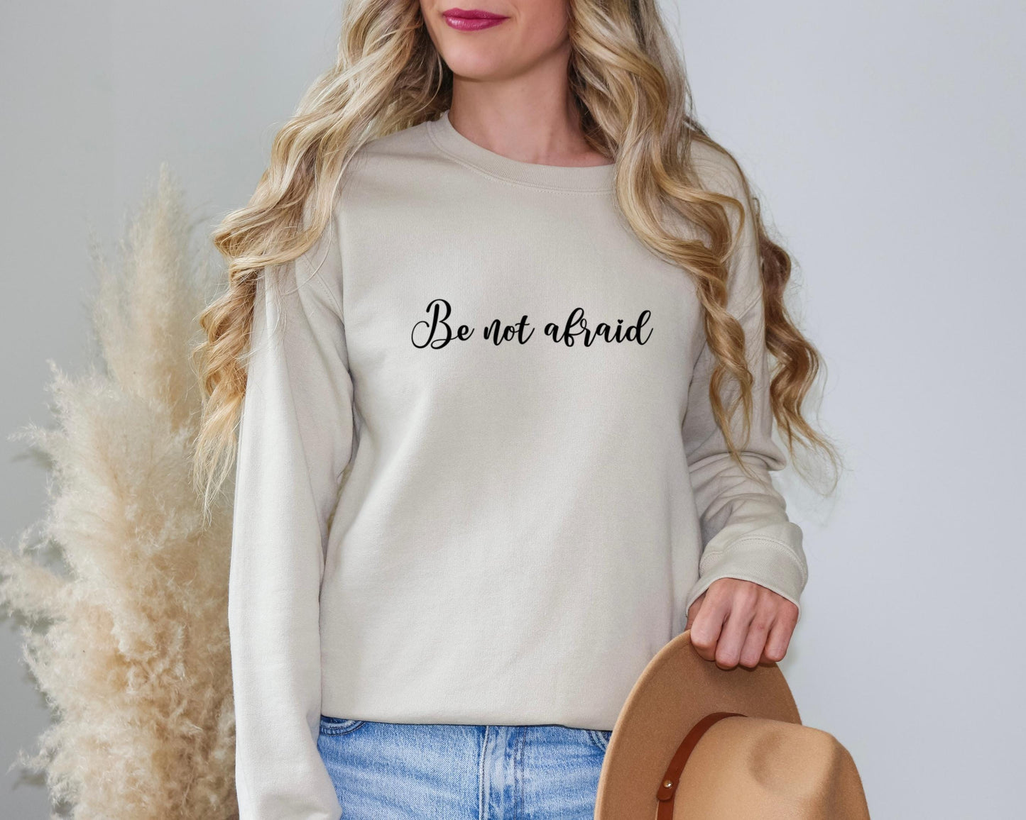 Christian Sweatshirt, Be Not Afraid, Pope John Paul II, Catholic Crewneck Jumper, Catholic Apparel, Faithful Pullover, Unisex Hoodie, Gift