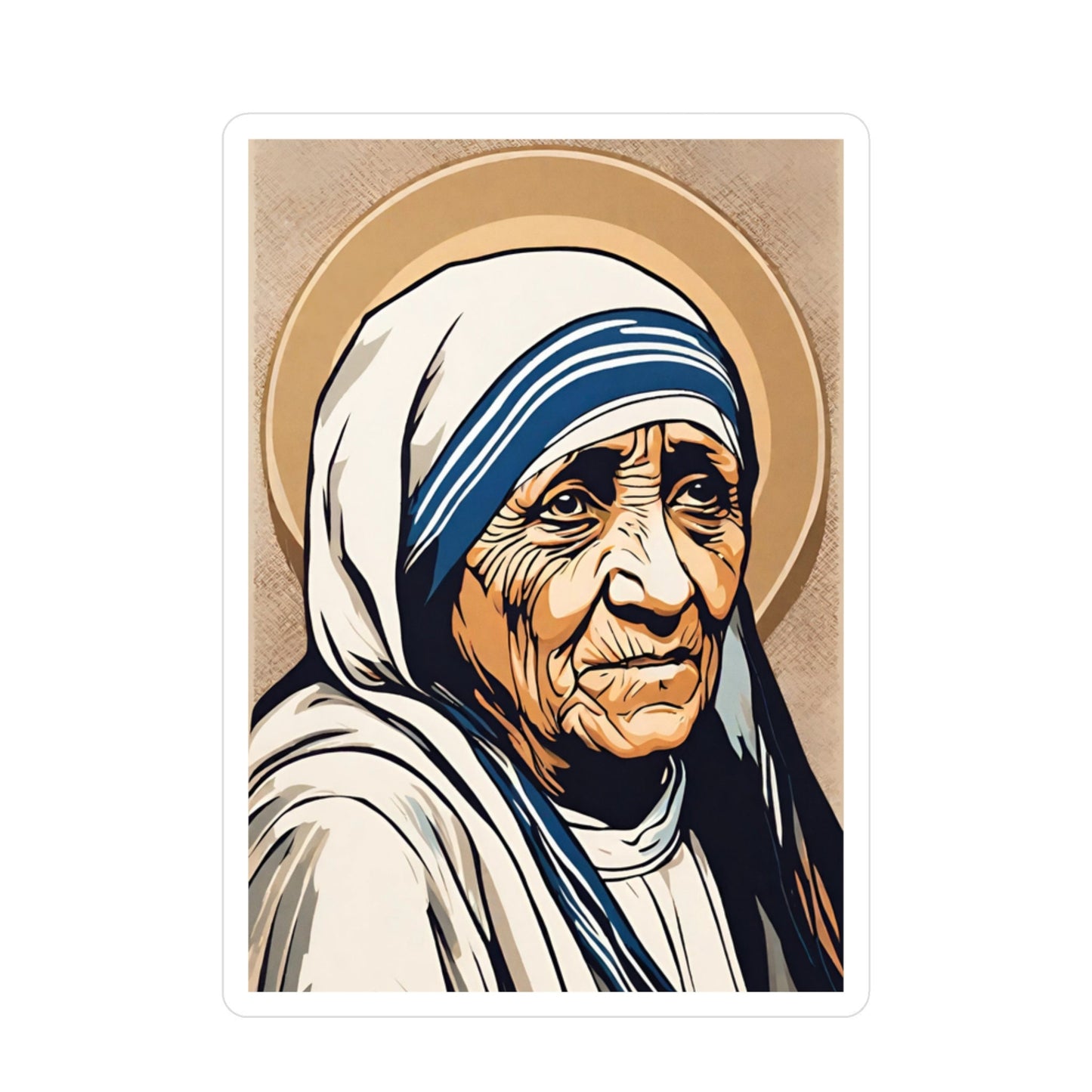 FREE STICKER, Use Code MAGCATH, Mother Teresa Sticker, Saint Teresa of Calcutta Vinyl Decals, St Teresa of Calcutta Vinyl Stickers