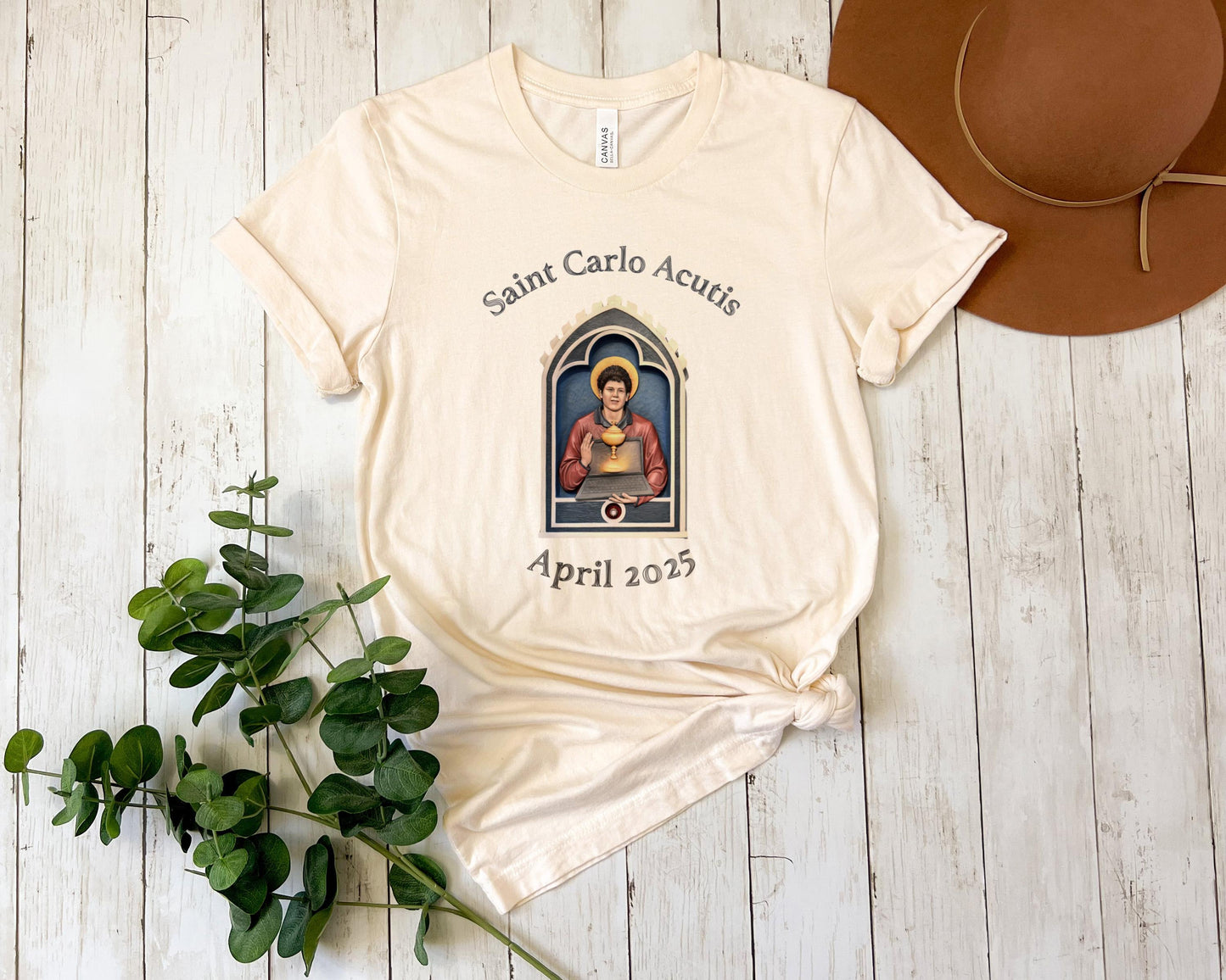 Saint Carlo Acutis T Shirt - Unisex Tee for Catholic Youth, Gift for Catholic Kids, Catholic Clothing, Memorial Shirt, Canonization Apparel