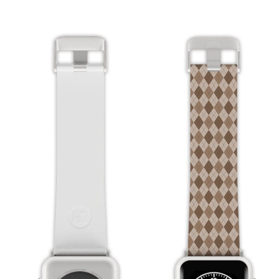 Argyle Apple Watch Band Series 9/8/7/6/5/4/3/2/1/SE/Ultra, Applewatch Band 38 40mm, Apple WatchBand 42 44mm, Elastomer Watch Strap