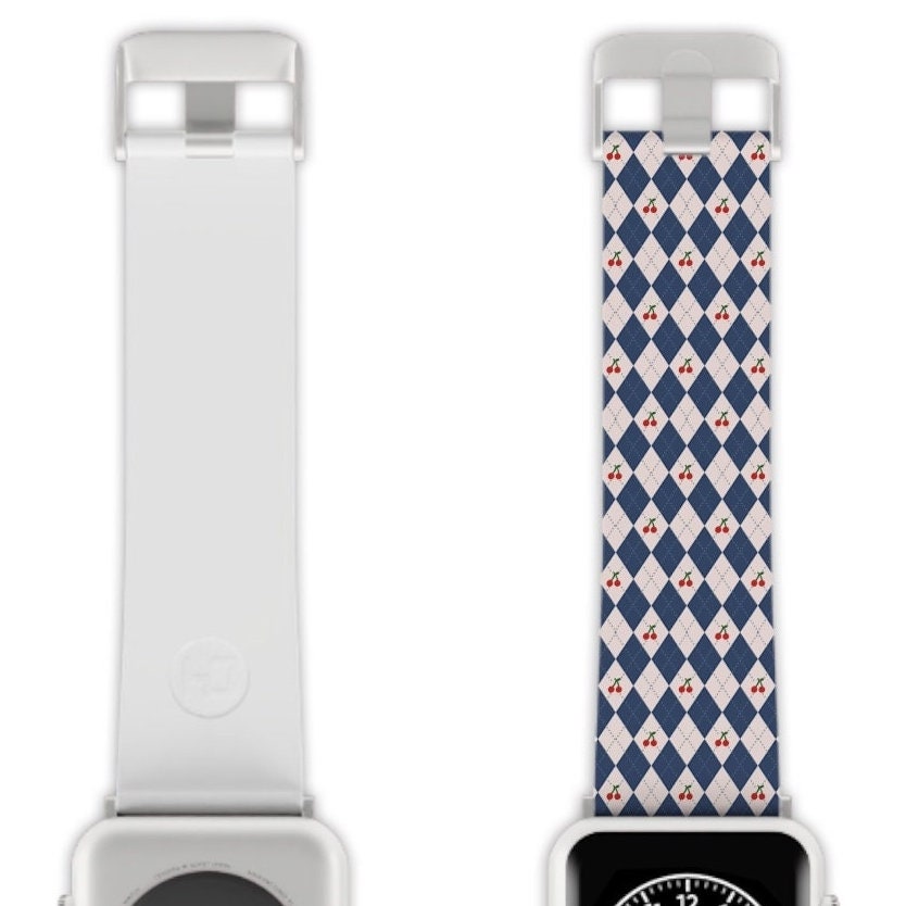 Argyle Apple Watch Band Series 9/8/7/6/5/4/3/2/1/SE/Ultra, Applewatch Band 38 40mm, Apple WatchBand 42 44mm, Elastomer Watch Strap