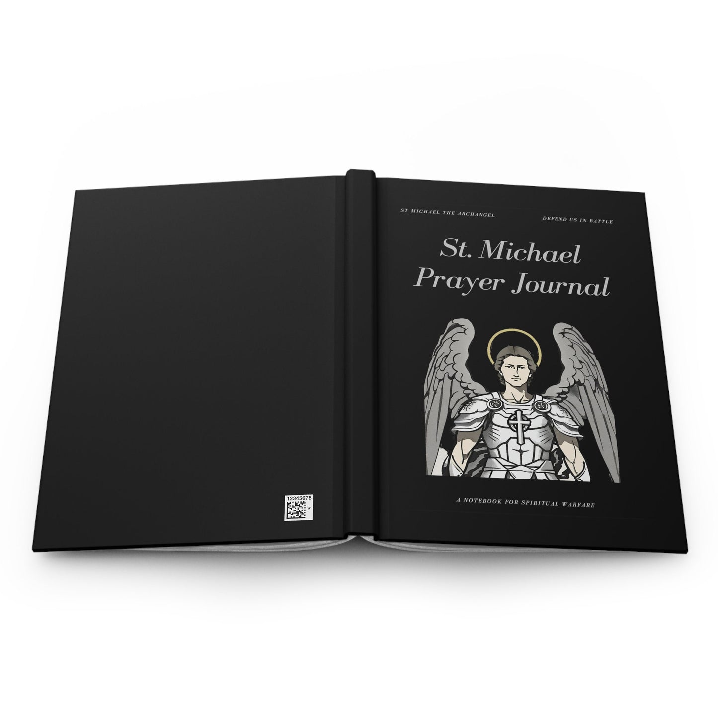 St Michael Blank Prayer Journal, Catholic Spiritual Reflections Notebook, Ruled Pages, Religious Diary, Catholic Gifts for Men