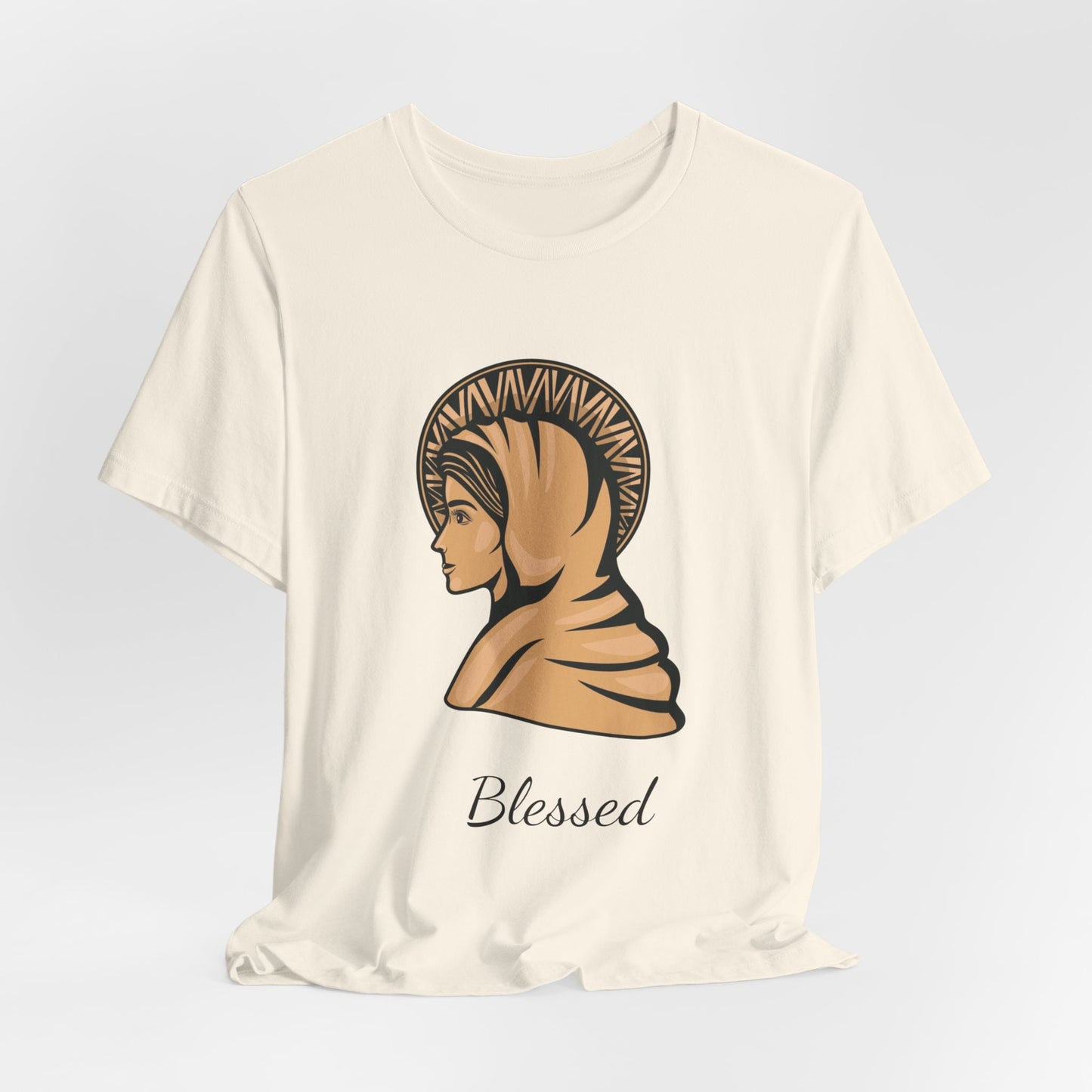 Blessed Virgin Mary Tee, Our Lady T-Shirt, Mother of God Rosary Top, Comfy T Shirt, Catholic Gifts