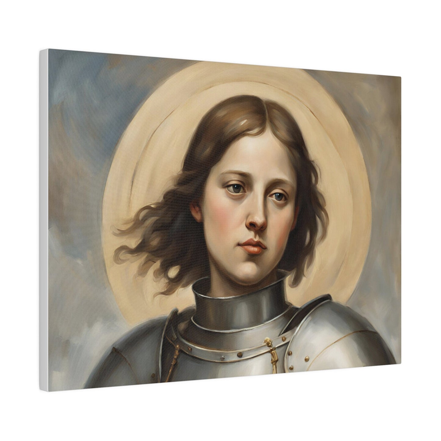 Saint Joan of Arc Matte Canvas, Modern Wall Canvas for the Living Room, Cotton and Polyester Canvas, Minimalist Wall Canvas, Home Decor