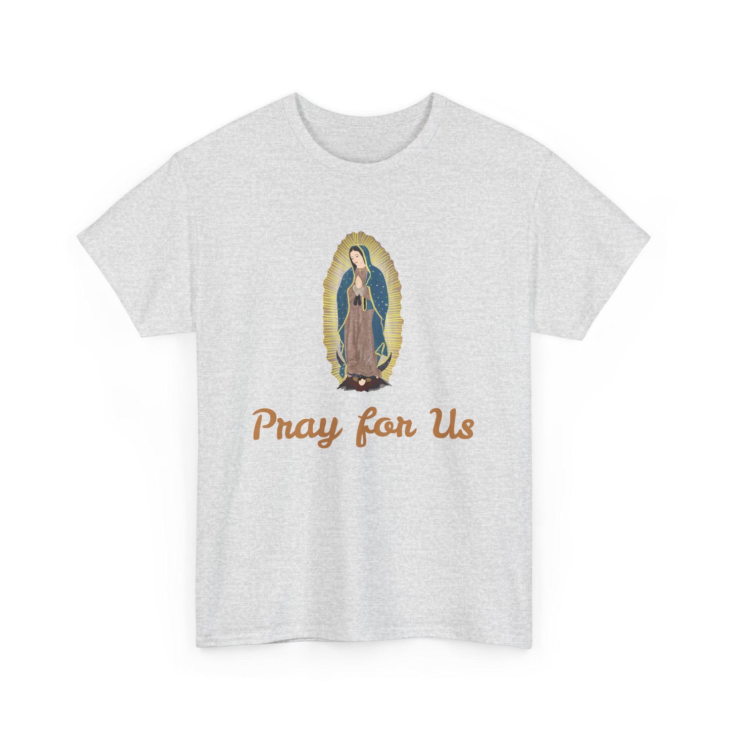 Our Lady of Guadalupe Unisex Tee, Religious Graphic T-Shirt, Virgin Mary Cotton Shirt, Catholic Gift, Mexican Religious Art Top