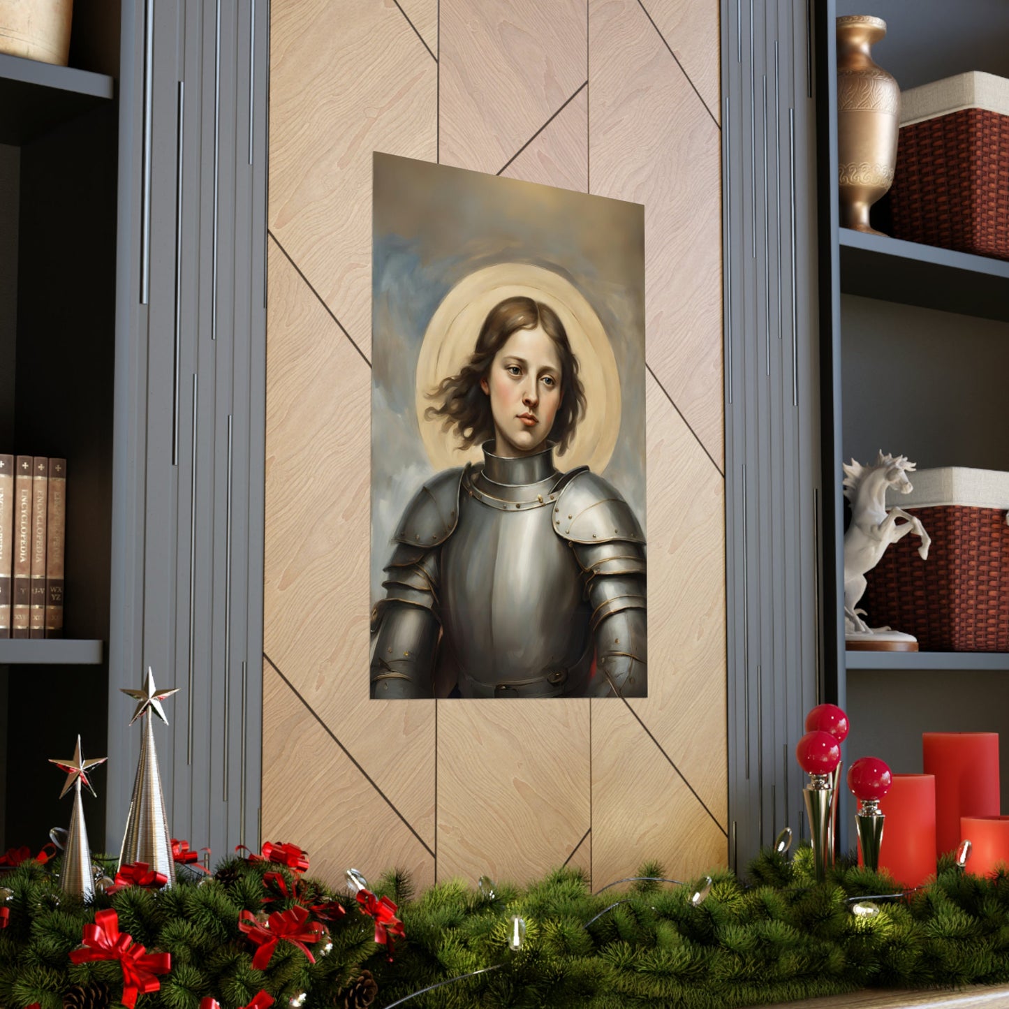 Saint Joan of Arc Poster, St Joan of Arc Art, Traditional Catholic Art, Premium Wall Art, Vintage Catholic Gifts
