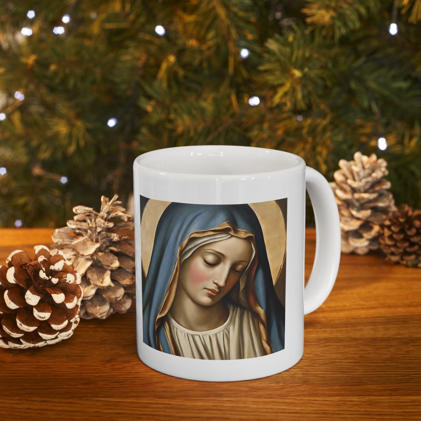 Hail Mary Coffee Mug, Virgin Mary Gift, Marian Catholic Women’s Gift, Catholic Mug, Mother’s Day Gift , Gift for Her