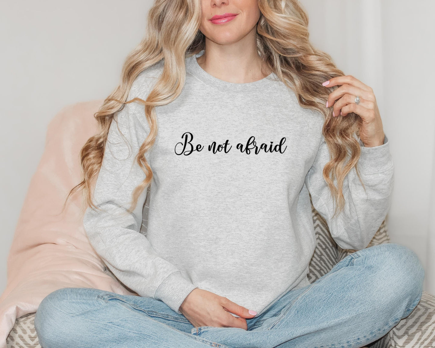 Christian Sweatshirt, Be Not Afraid, Pope John Paul II, Catholic Crewneck Jumper, Catholic Apparel, Faithful Pullover, Unisex Hoodie, Gift