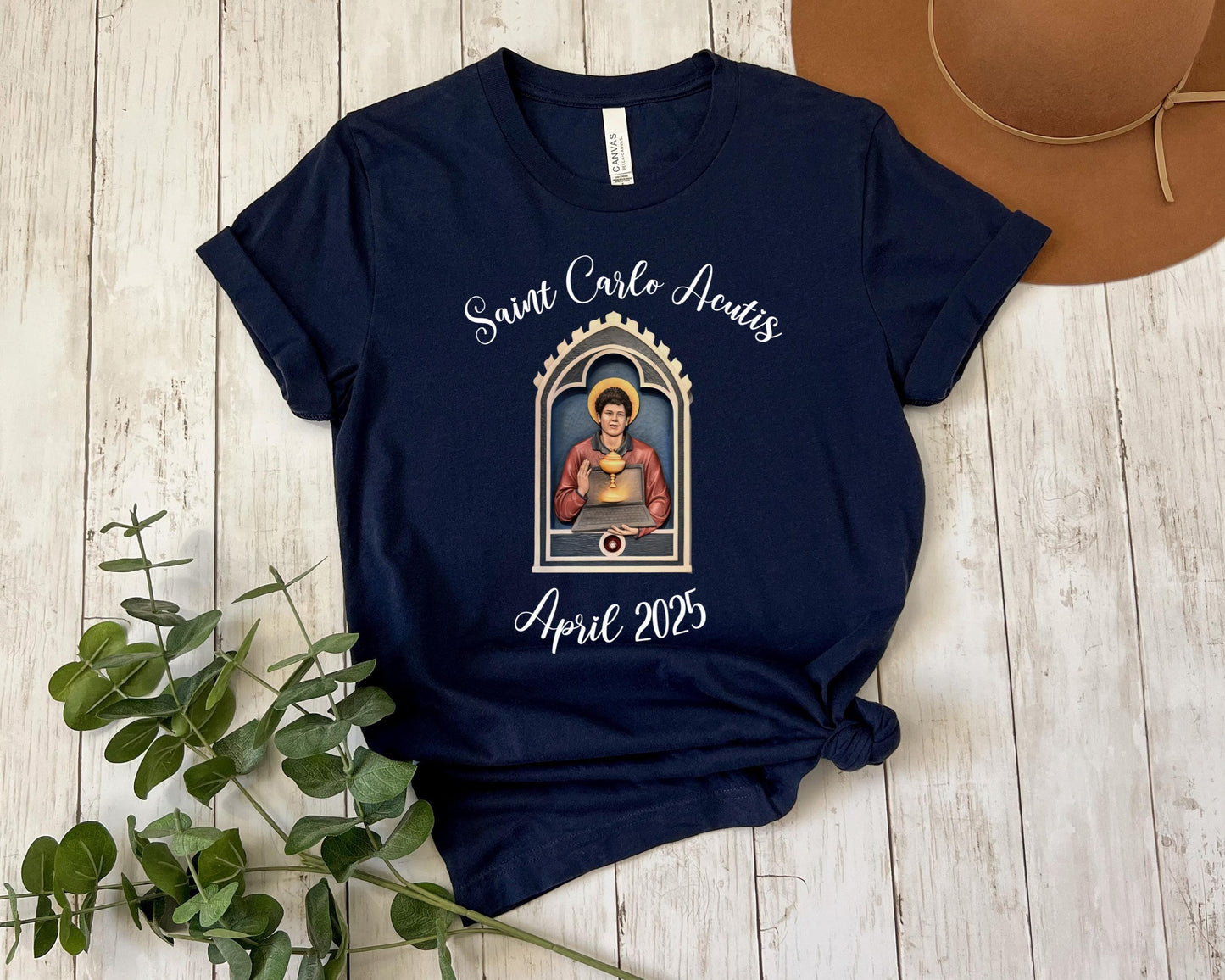 Saint Carlo Acutis T Shirt - Unisex Tee for Catholic Youth, Gift for Catholic Kids, Catholic Clothing, Memorial Shirt, Canonization Apparel