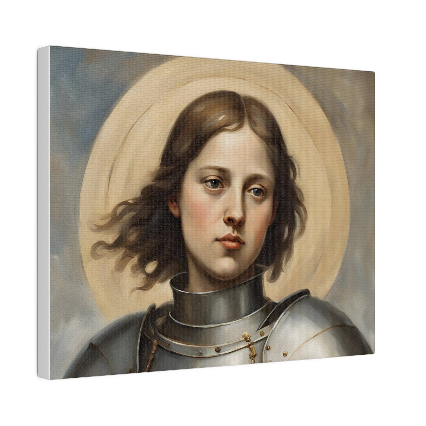 Saint Joan of Arc Matte Canvas, Modern Wall Canvas for the Living Room, Cotton and Polyester Canvas, Minimalist Wall Canvas, Home Decor