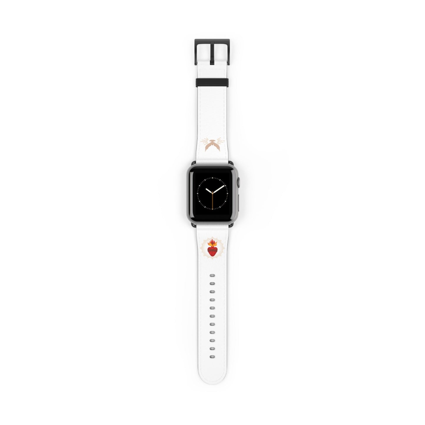 Sacred Heart AppleWatch Band Series 9/8/7/6/5/4/3/2/1/SE/Ultra, Apple WatchBand 38mm, Apple WatchBand 42mm, Catholic Gift