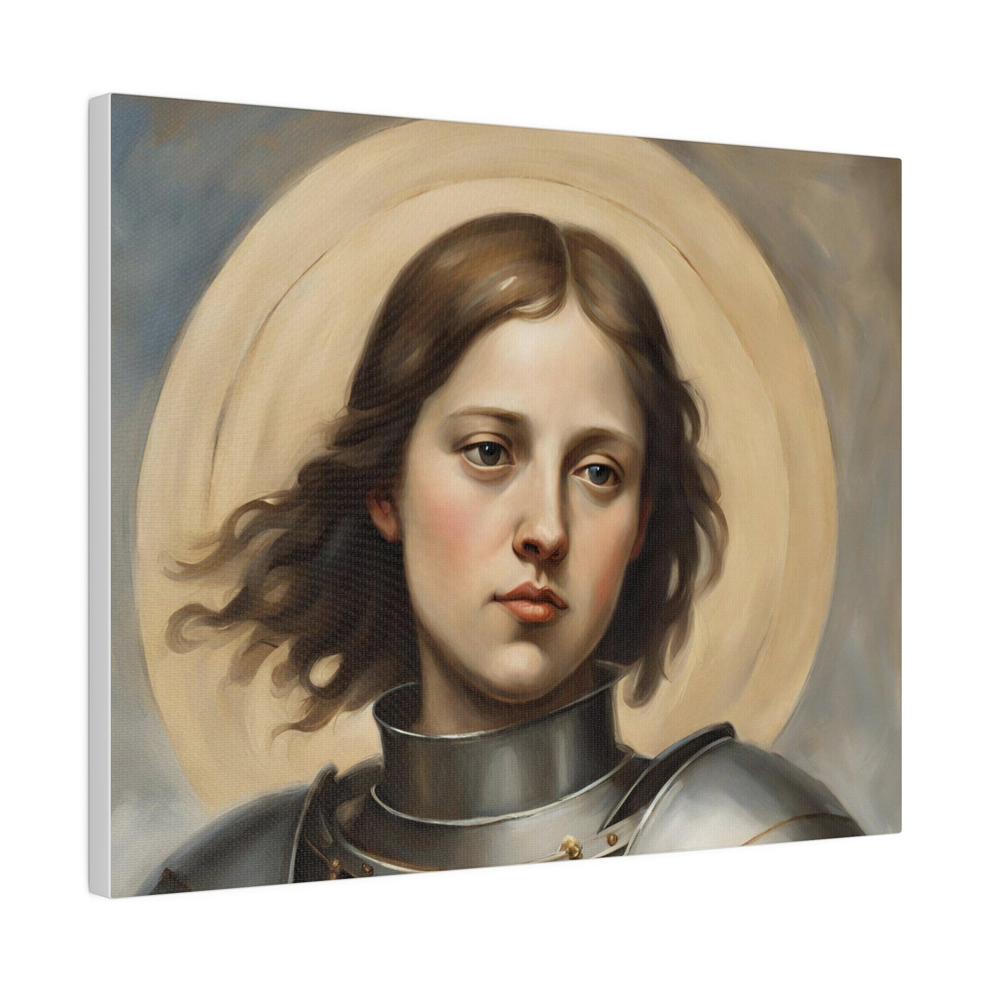 Saint Joan of Arc Matte Canvas, Modern Wall Canvas for the Living Room, Cotton and Polyester Canvas, Minimalist Wall Canvas, Home Decor