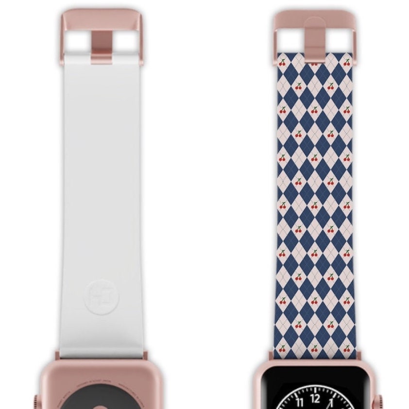 Argyle Apple Watch Band Series 9/8/7/6/5/4/3/2/1/SE/Ultra, Applewatch Band 38 40mm, Apple WatchBand 42 44mm, Elastomer Watch Strap