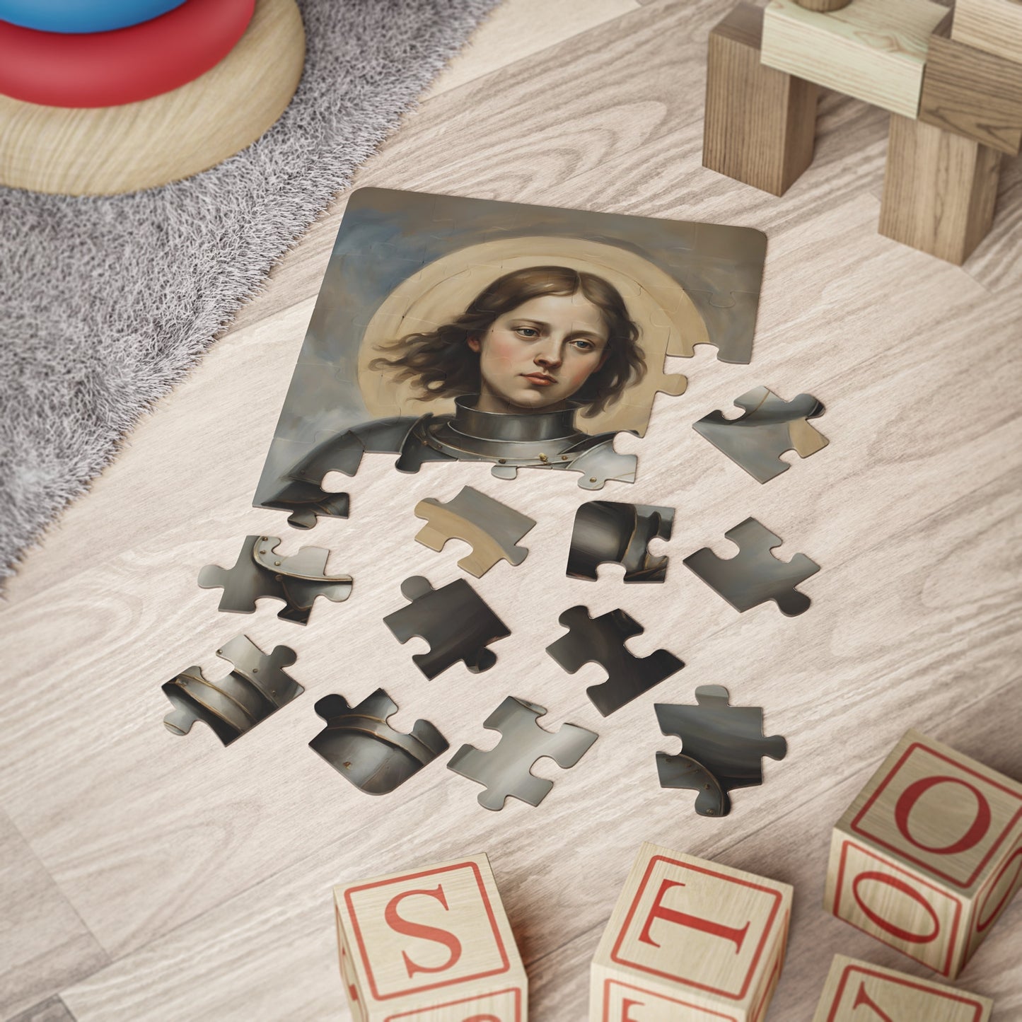 Saint Joan of Arc Kids Puzzle, 30-Piece Children Jigsaw Puzzle, Catholic Gifts for Toddlers