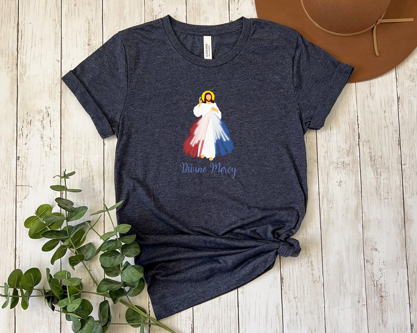 Divine Mercy T Shirt, Unisex Jersey Short Sleeve Tee, Jesus I Trust in You Tee, Catholic Shirt, Religious Clothing, Christian Apparel