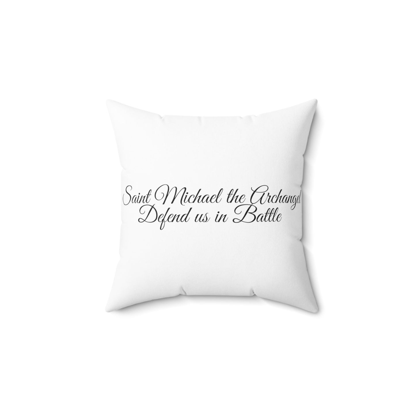 Indoor Square Throw Pillows, Saint Michael the Archangel-Themed Pillow, Decorative Accent Pillow, Modern Decorative Pillows