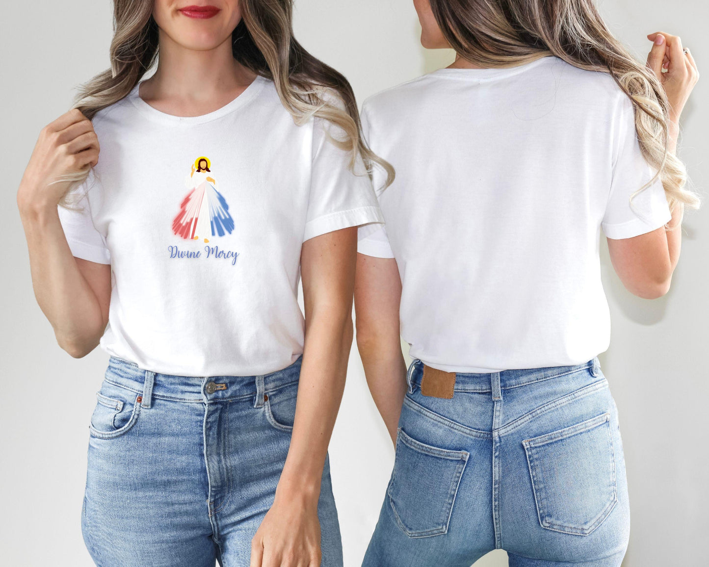 Divine Mercy T Shirt, Unisex Jersey Short Sleeve Tee, Jesus I Trust in You Tee, Catholic Shirt, Religious Clothing, Christian Apparel