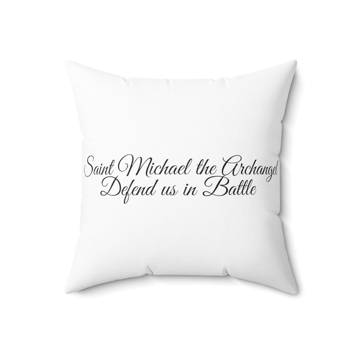 Indoor Square Throw Pillows, Saint Michael the Archangel-Themed Pillow, Decorative Accent Pillow, Modern Decorative Pillows