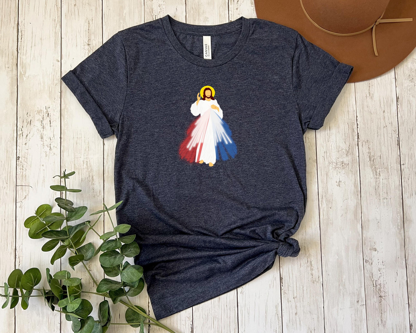 Divine Mercy T Shirt, Unisex Jersey Short Sleeve Tee, Jesus I Trust in You Tee, Catholic Shirt, Religious Clothing, Christian Apparel