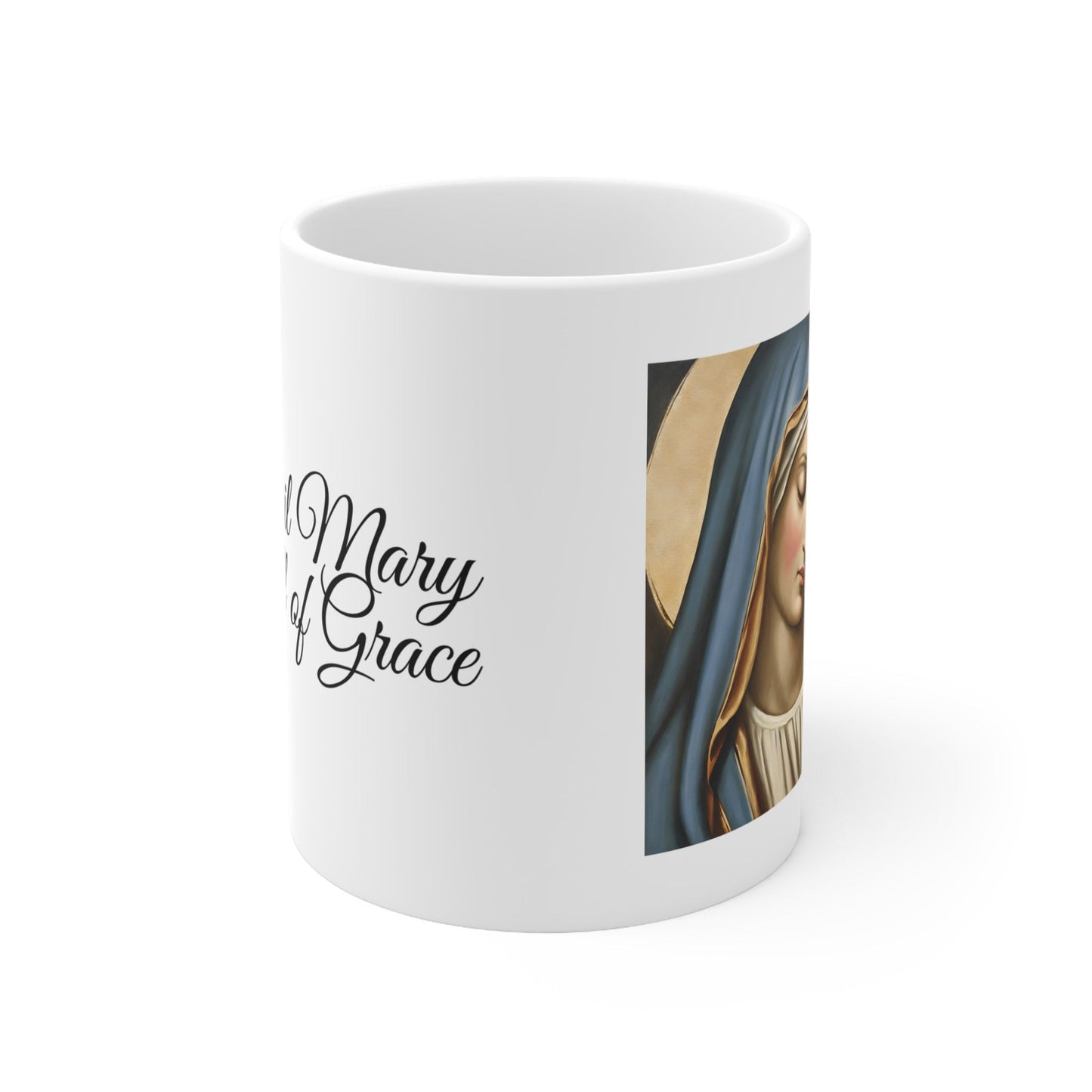 Hail Mary Coffee Mug, Virgin Mary Gift, Marian Catholic Women’s Gift, Catholic Mug, Mother’s Day Gift , Gift for Her