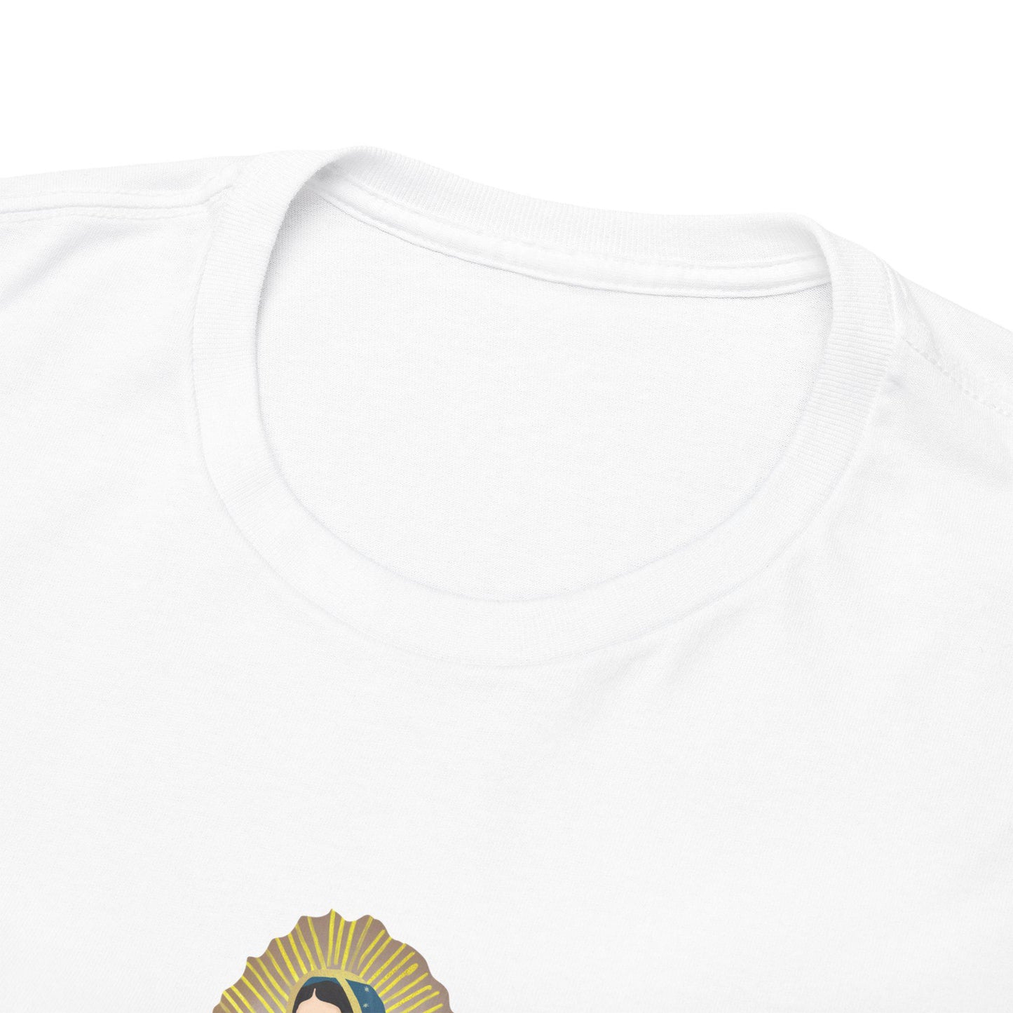Our Lady of Guadalupe Unisex Tee, Religious Graphic T-Shirt, Virgin Mary Cotton Shirt, Catholic Gift, Mexican Religious Art Top