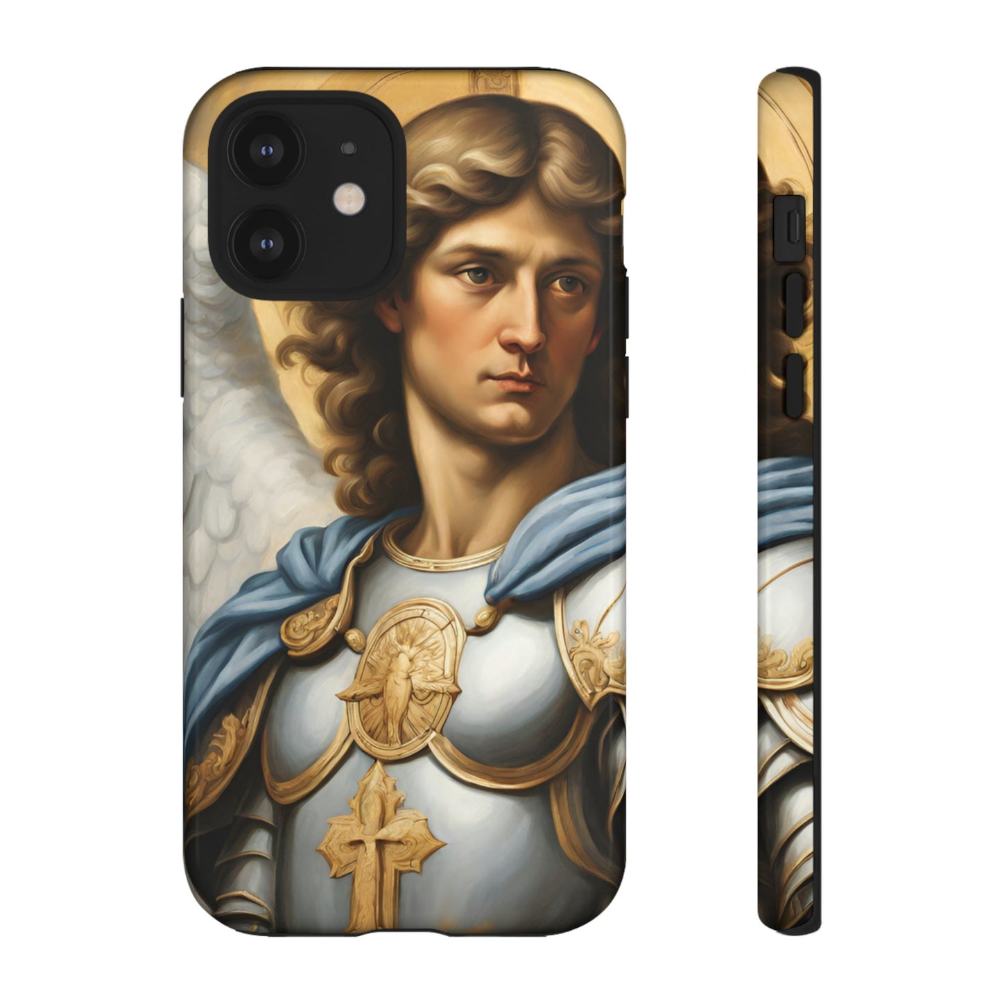 Saint Michael iPhone Tough Case, Protective Phone Case, Unique Phone Case, TPU Polycarbonate Case, Tough Phone Cases, Gift for Him
