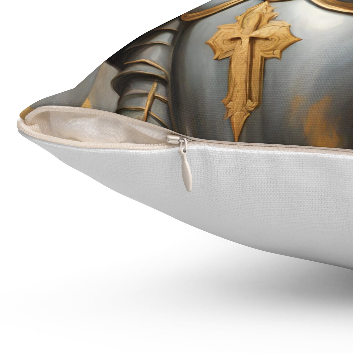 Indoor Square Throw Pillows, Saint Michael the Archangel-Themed Pillow, Decorative Accent Pillow, Modern Decorative Pillows