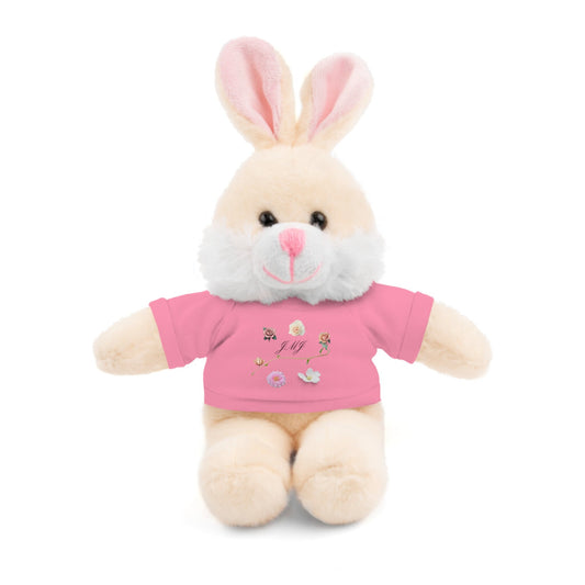 Cute Plushies with Catholic JMJ Tee, Adorable Stuffies for Kids, Stuffed Animals, Gifts for Children, Lovies for Kids 3+, Presents for Child