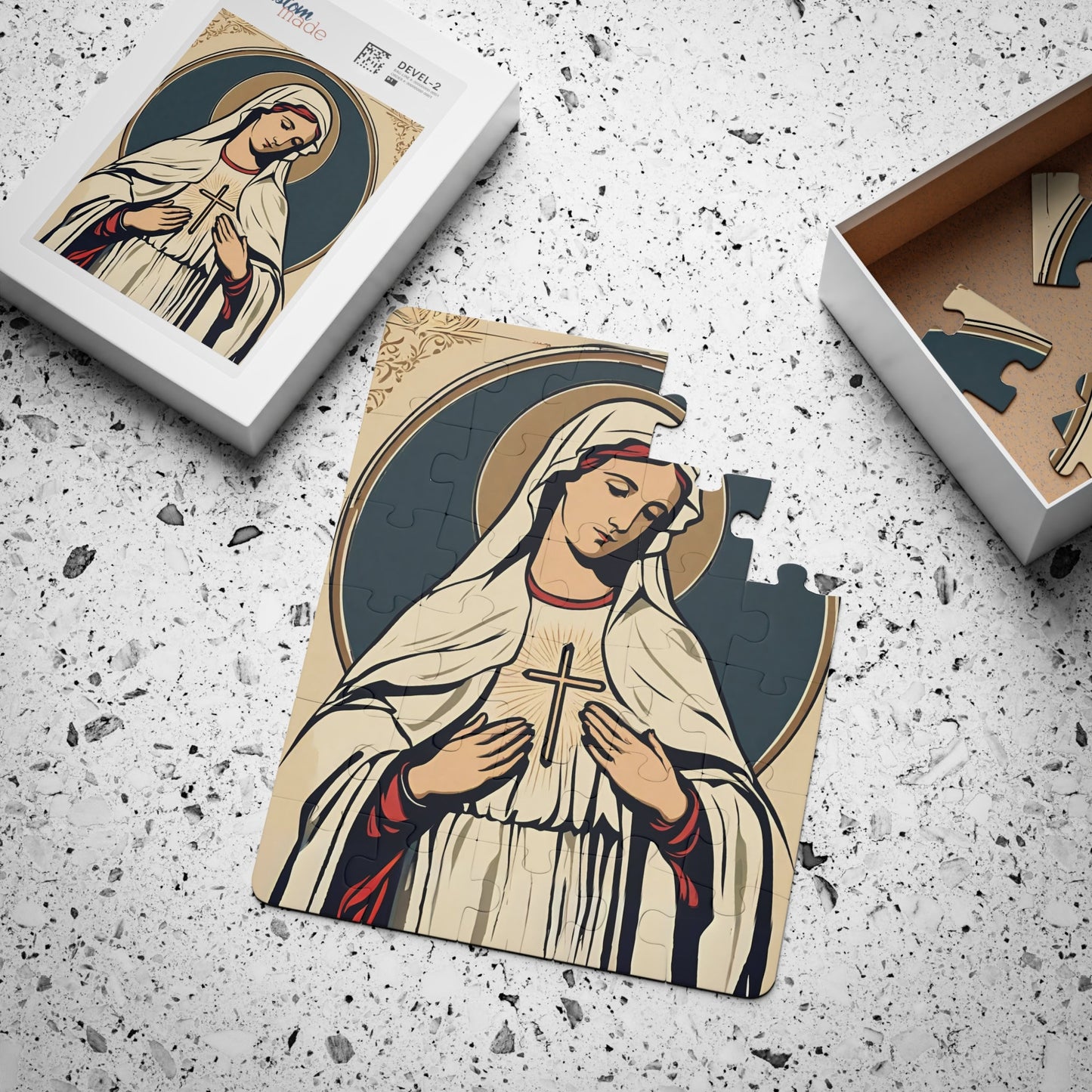 Blessed Virgin Mary Kids Puzzle, 30-Piece Children Jigsaw Puzzle, Catholic Gifts for Toddlers