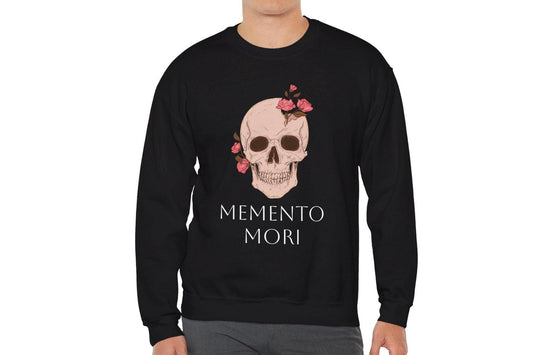 Memento Mori Catholic Sweatshirt, Unisex Sweatshirt, Heavy Blend Crewneck, Catholic Gift, Religious Apparel, Reminder of Death, Christian