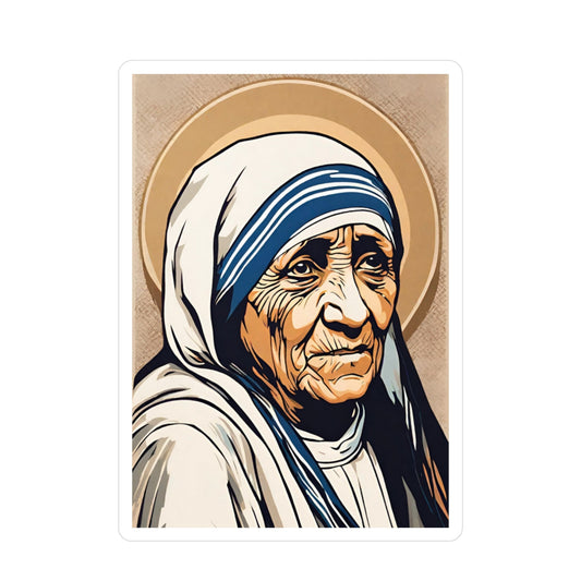 FREE STICKER, Use Code MAGCATH, Mother Teresa Sticker, Saint Teresa of Calcutta Vinyl Decals, St Teresa of Calcutta Vinyl Stickers