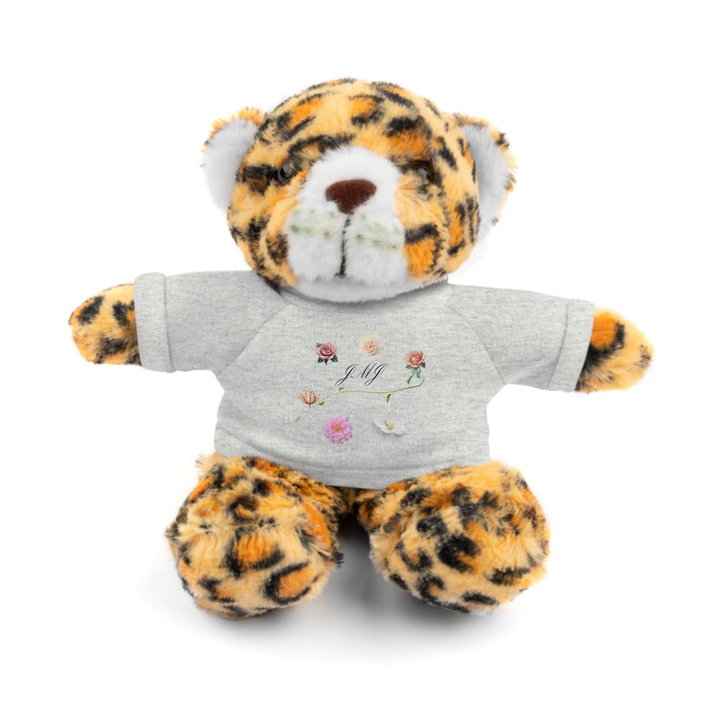 Adorable Stuffie with Catholic JMJ Tee, Stuffed Animals for Kids, Cute Plushies, Gifts for Children, Lovies for Kids 3+, Presents for Child