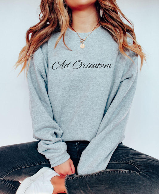 Latin Mass Sweatshirt, Ad Orientem, Traditional Catholic Unisex Sweatshirt, Crewneck Jumper, Religious Shirt, Catholic Gift for Moms