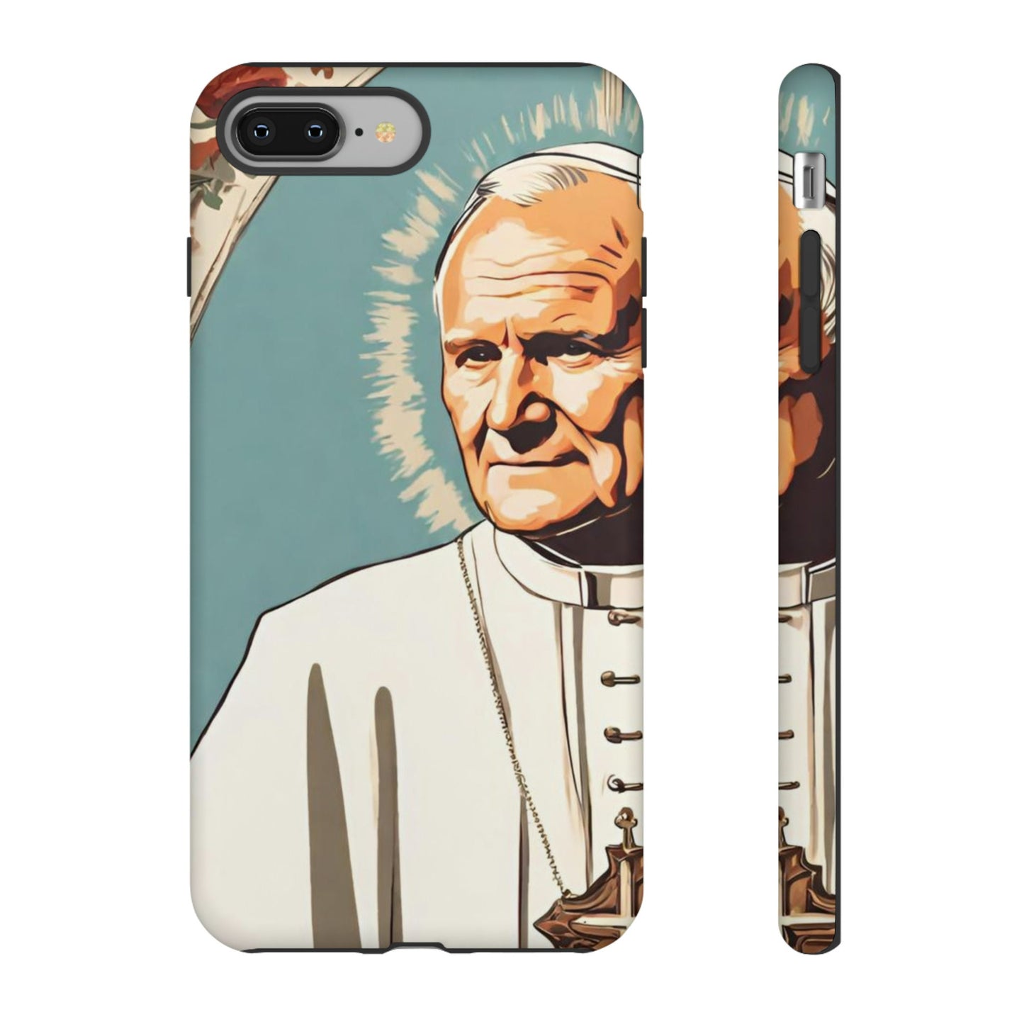 Saint John Paul II Smartphone Case, Apple/Samsung/Google, Catholic Phone Case, TPU Polycarbonate Case, Tough Phone Cases, Gift for Him