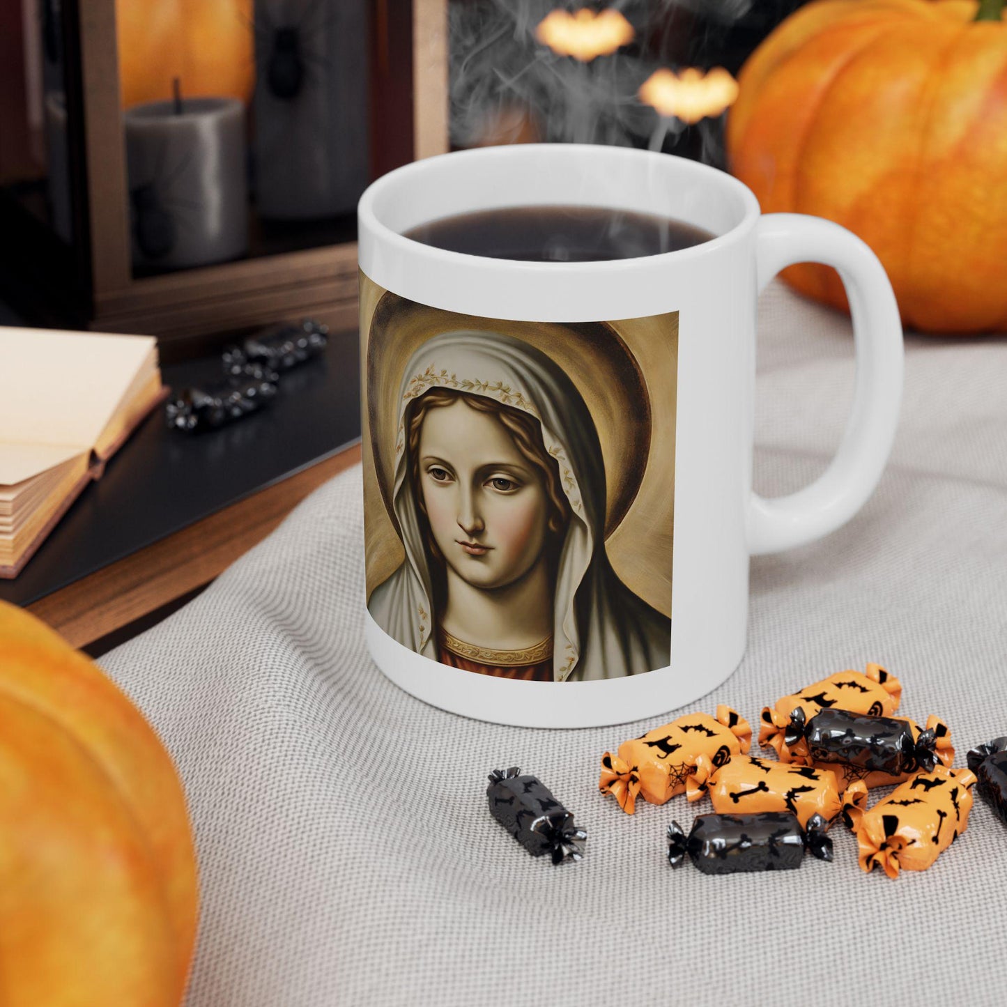 Blessed Virgin Mary Coffee Mug, Catholic Coffee Mug, Saints Mug, Catholic Mom Present