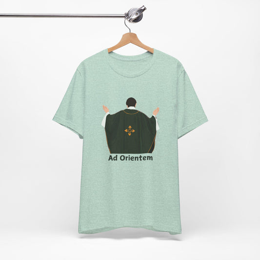Ad Orientem Latin Mass Catholic T Shirt, Unisex Tee, Religious Graphic Shirt, Catholic Gift, Traditional Latin Mass Apparel