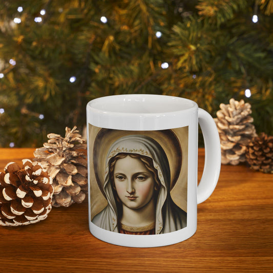 Blessed Virgin Mary Coffee Mug, Catholic Coffee Mug, Saints Mug, Catholic Mom Present