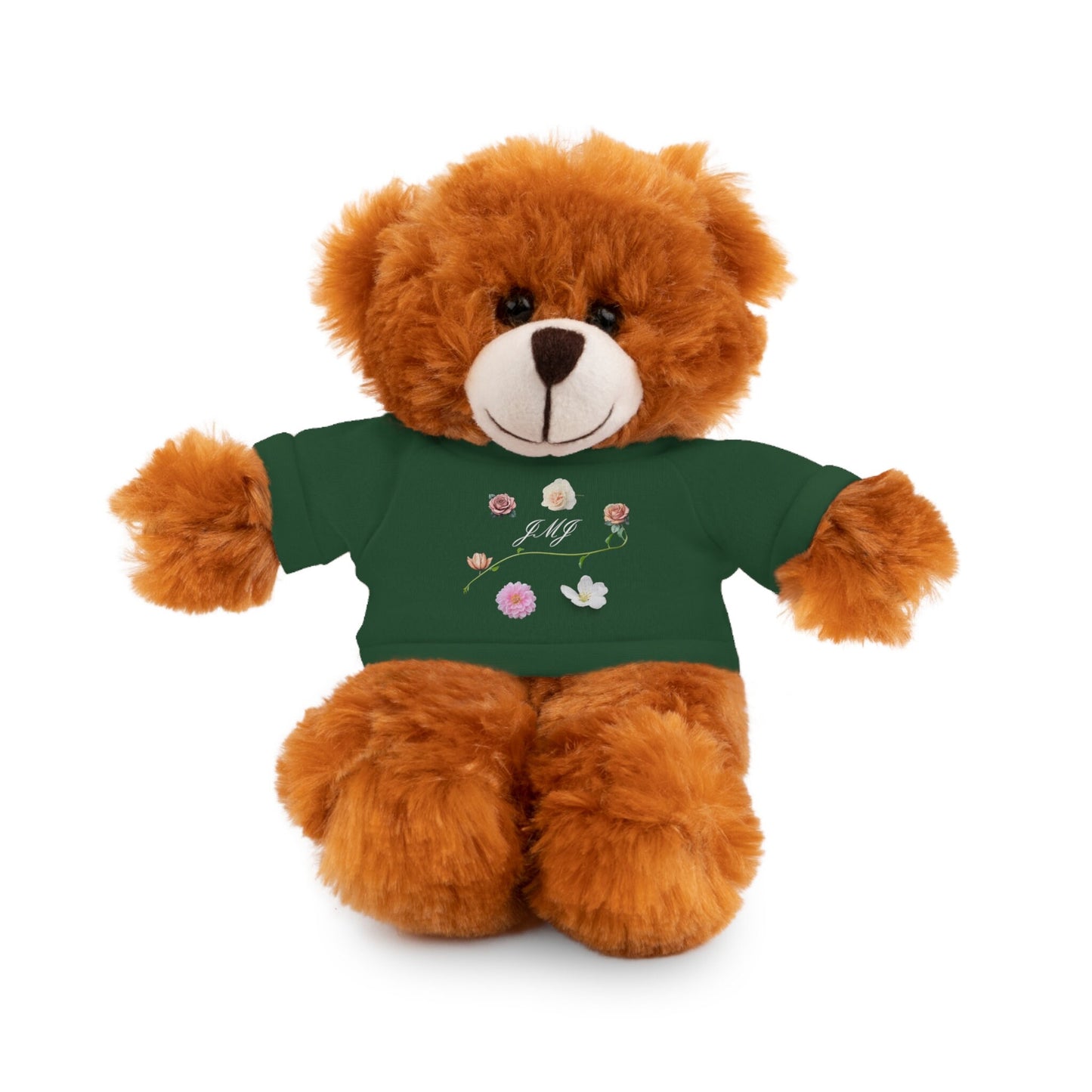 Cute Plushies with Catholic JMJ Tee, Adorable Stuffies for Kids, Stuffed Animals, Gifts for Children, Lovies for Kids 3+, Presents for Child