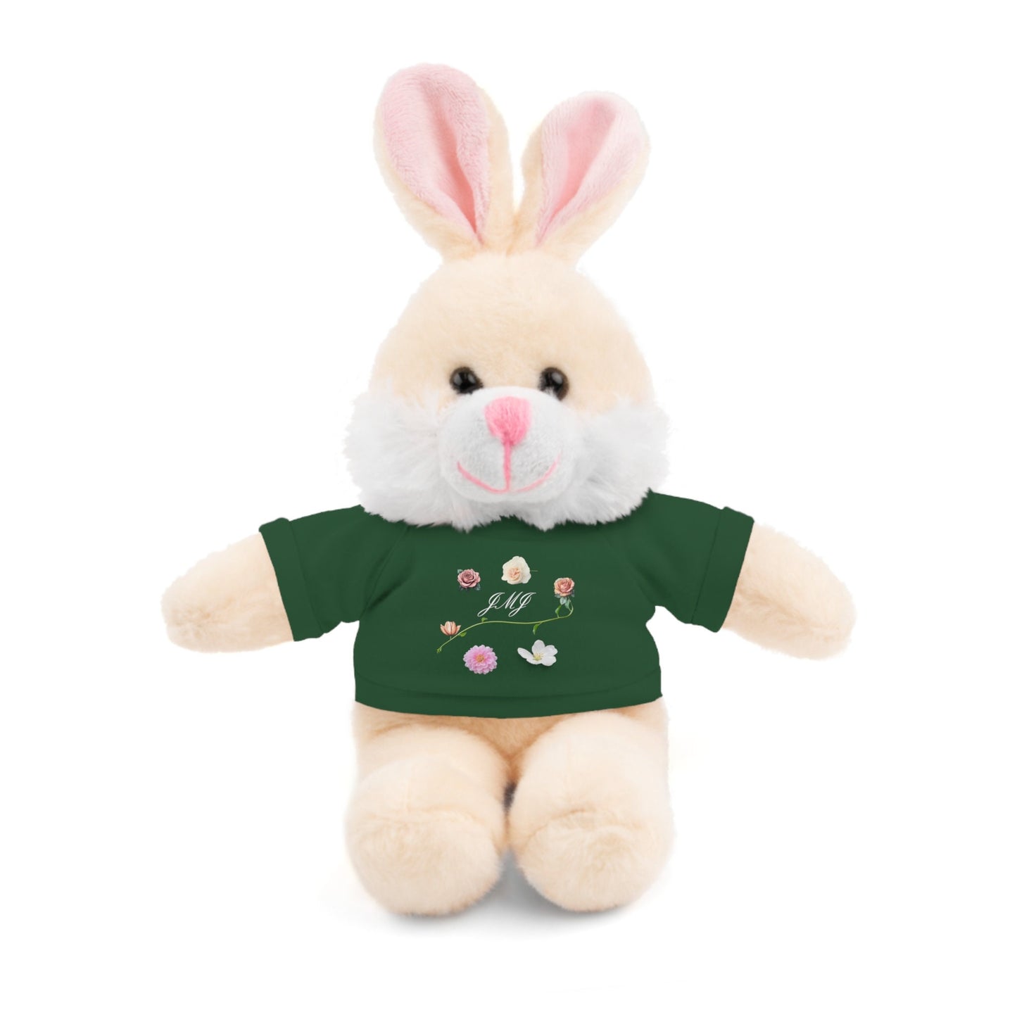 Stuffed Animals with JMJ Tee, Adorable Stuffies for Kids, Cute Plushies, Catholic Gifts for Children, Lovies for Kids 3+, Presents for Child