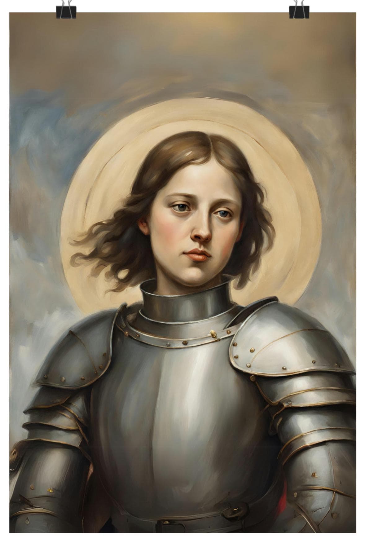 Saint Joan of Arc Poster, St Joan of Arc Art, Traditional Catholic Art, Premium Wall Art, Vintage Catholic Gifts