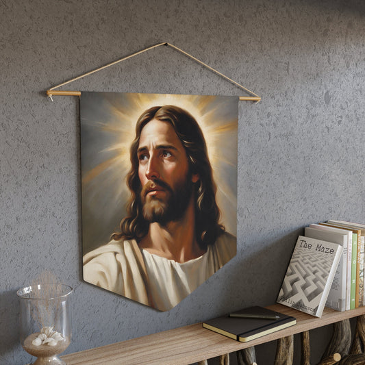 Blessed Savior Pennant, Wall Pennant for Living Room, Handcrafted Wall Banner, Kids Room Wall Decor, Wall Hanging, Housewarming Gift