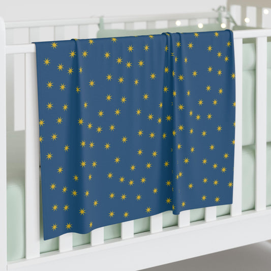 Our Lady Guadalupe Stars Baby Swaddle Blanket - Religious Christian Newborn Gift, Infant Shower Present, Soft Wrap for Sleeping, Cuddle