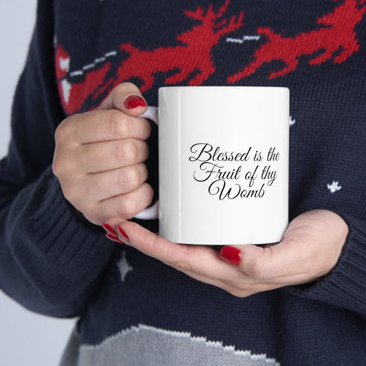 Coffee Mug Blessed Virgin Mary, Christmas Gift for Her, Marian Mug, Catholic Gifts
