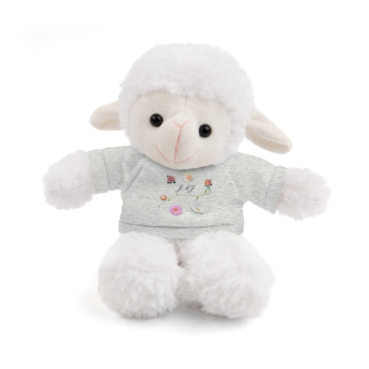Stuffed Animals with JMJ Tee, Adorable Stuffies for Kids, Cute Plushies, Catholic Gifts for Children, Lovies for Kids 3+, Presents for Child