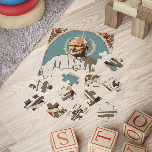Saint John Paul II Kids Puzzle, 30-Piece Children Jigsaw Puzzle, Catholic Gifts for Toddlers
